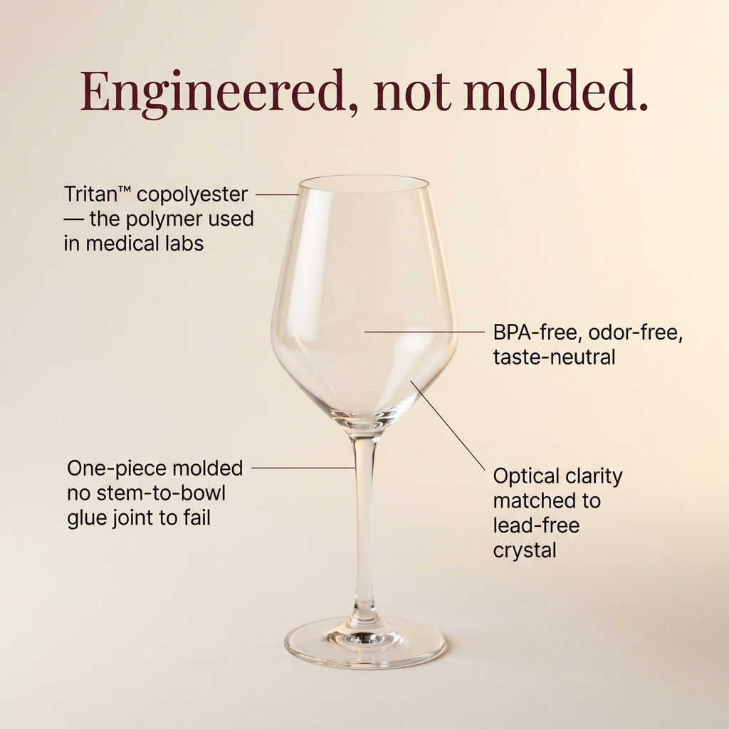 Unbreakable Wine Glasses - the look and feel of real crystal