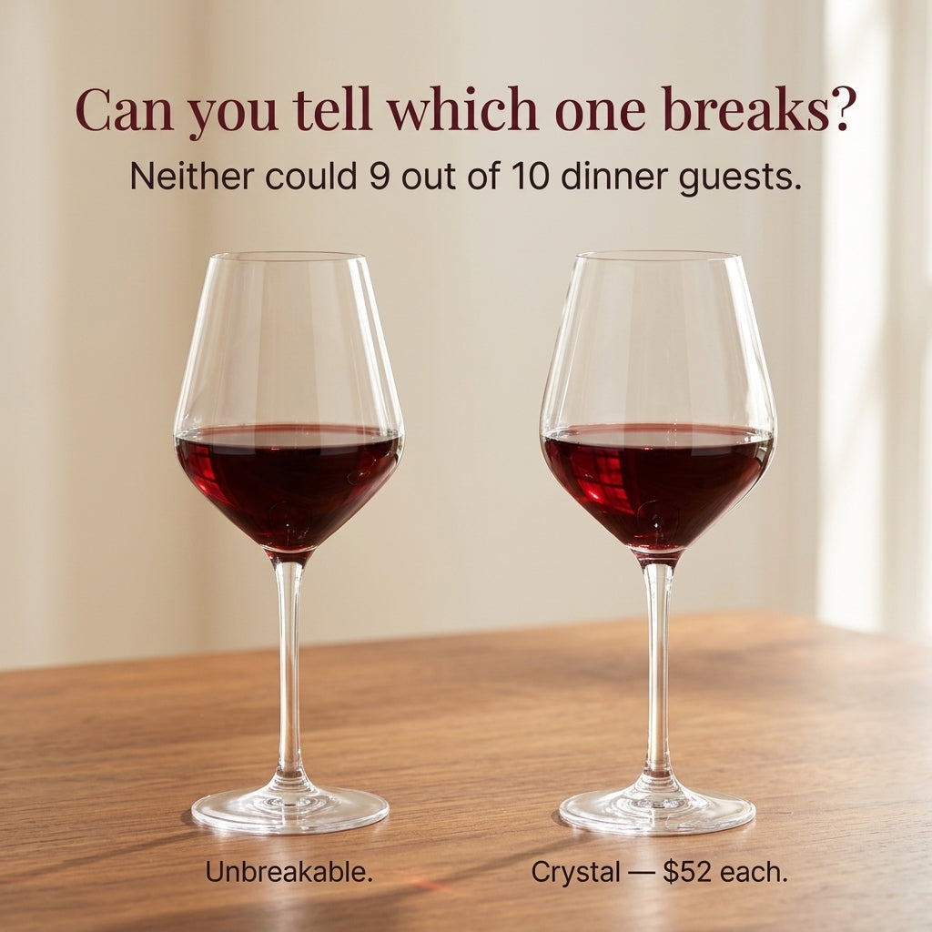 Unbreakable Wine Glasses - the look and feel of real crystal