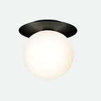 Globe taklampe med metallplate | Petprovac