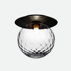 Globe taklampe med metallplate | Petprovac