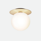 Globe taklampe med metallplate | Petprovac