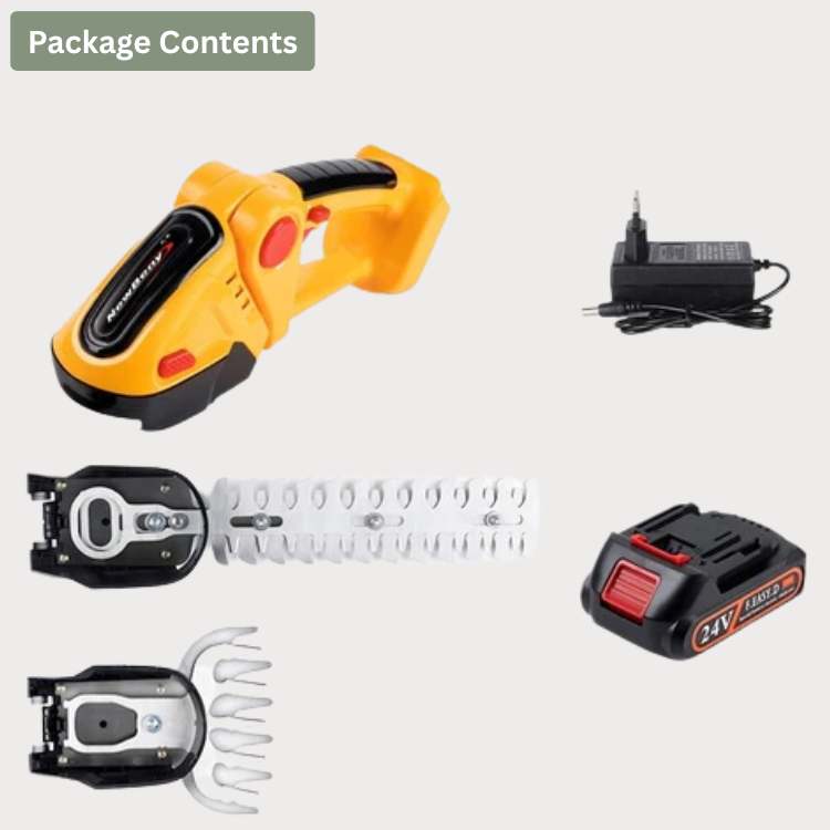 VerdePro Trådløs Ergonomisk 2-i-1 Hæk- og Buskrydder