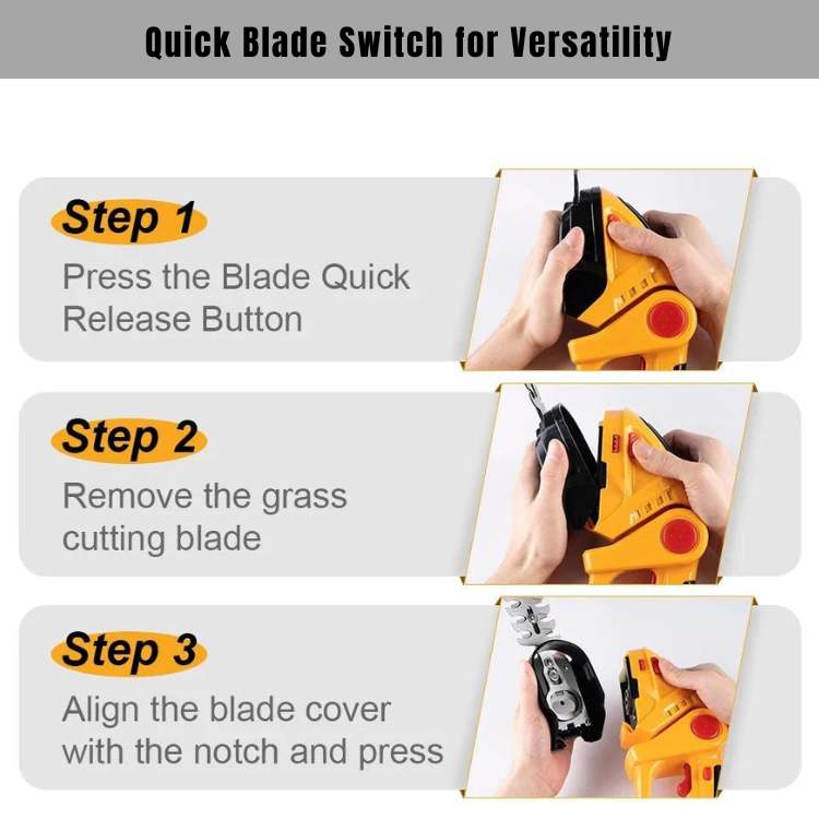 VerdePro Trådløs Ergonomisk 2-i-1 Hæk- og Buskrydder