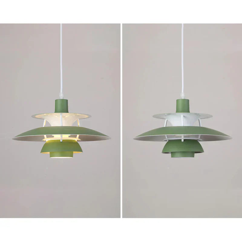 Lampu Gantung LED Morandi Dengan Pelindung Logam Berwarna-warni Untuk Ruang Tamu