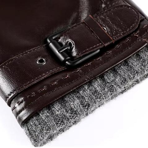 Kožené rukavice s kašmírovými manžetami | Petprovac