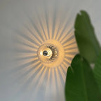 Skjold Nordic Bauhaus Wall Light In Glass Metal Finish