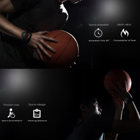 Varek Tactical Smartwatch voor fitness- en activiteitsregistratie