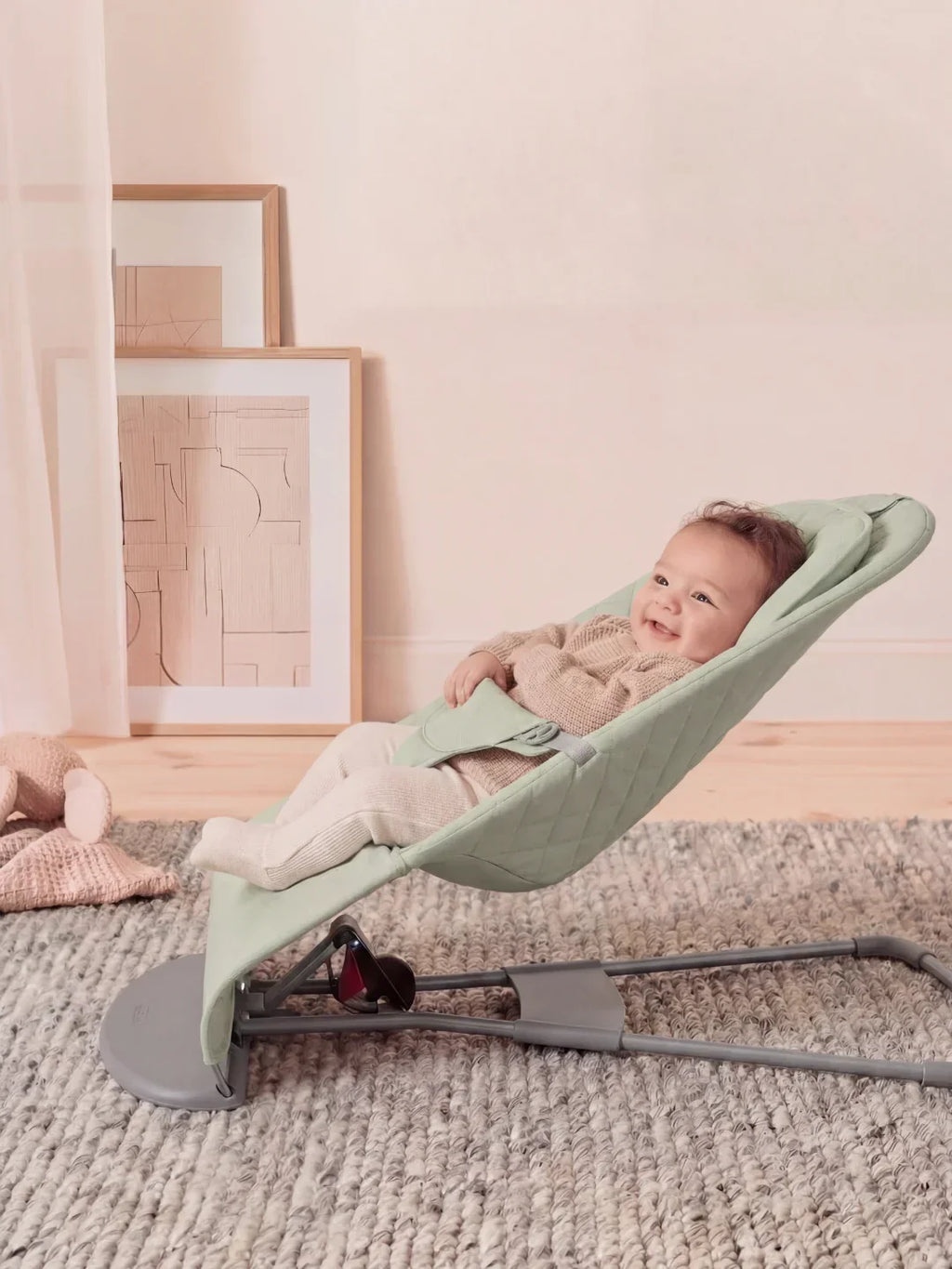 Skládací ergonomické houpací sedátko pro děti
