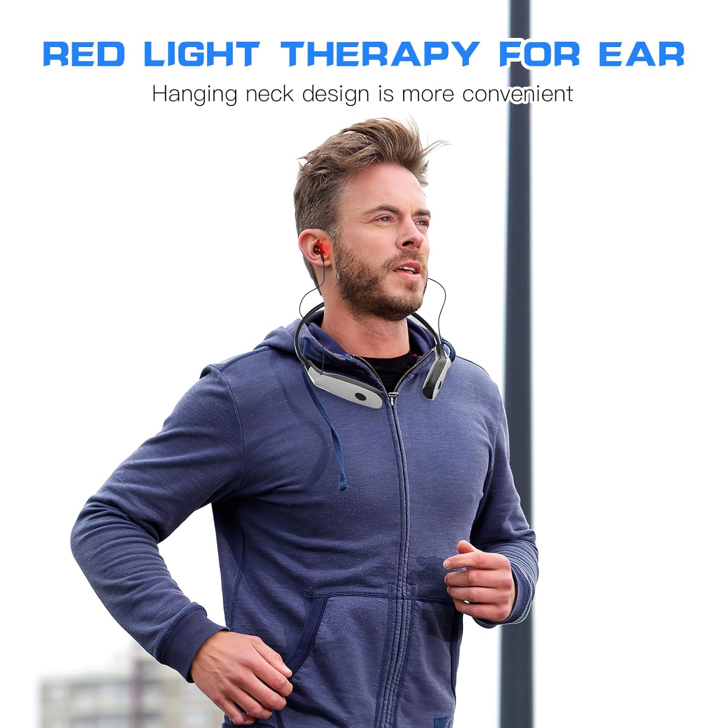 Portable 650nm Red Light Ear and Nose Wellness Device for Daily Personal Care