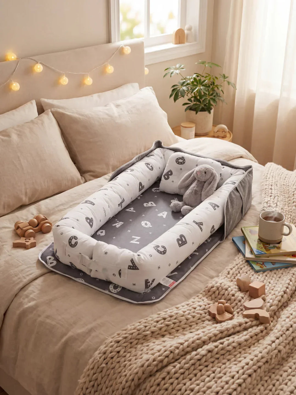 Cocon Nomade Baby Bed Reducer With Padded Cocoon And Carry Bag