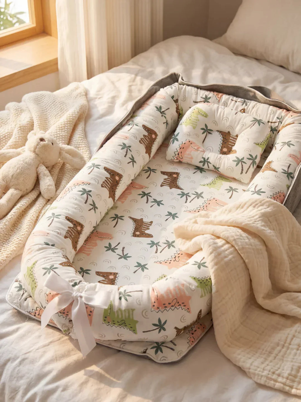 Cocon Nomade Baby Bed Reducer With Padded Cocoon And Carry Bag
