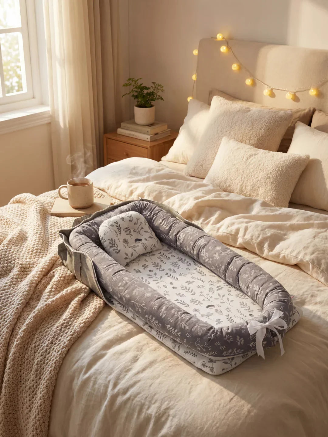 Cocon Nomade Baby Bed Reducer With Padded Cocoon And Carry Bag