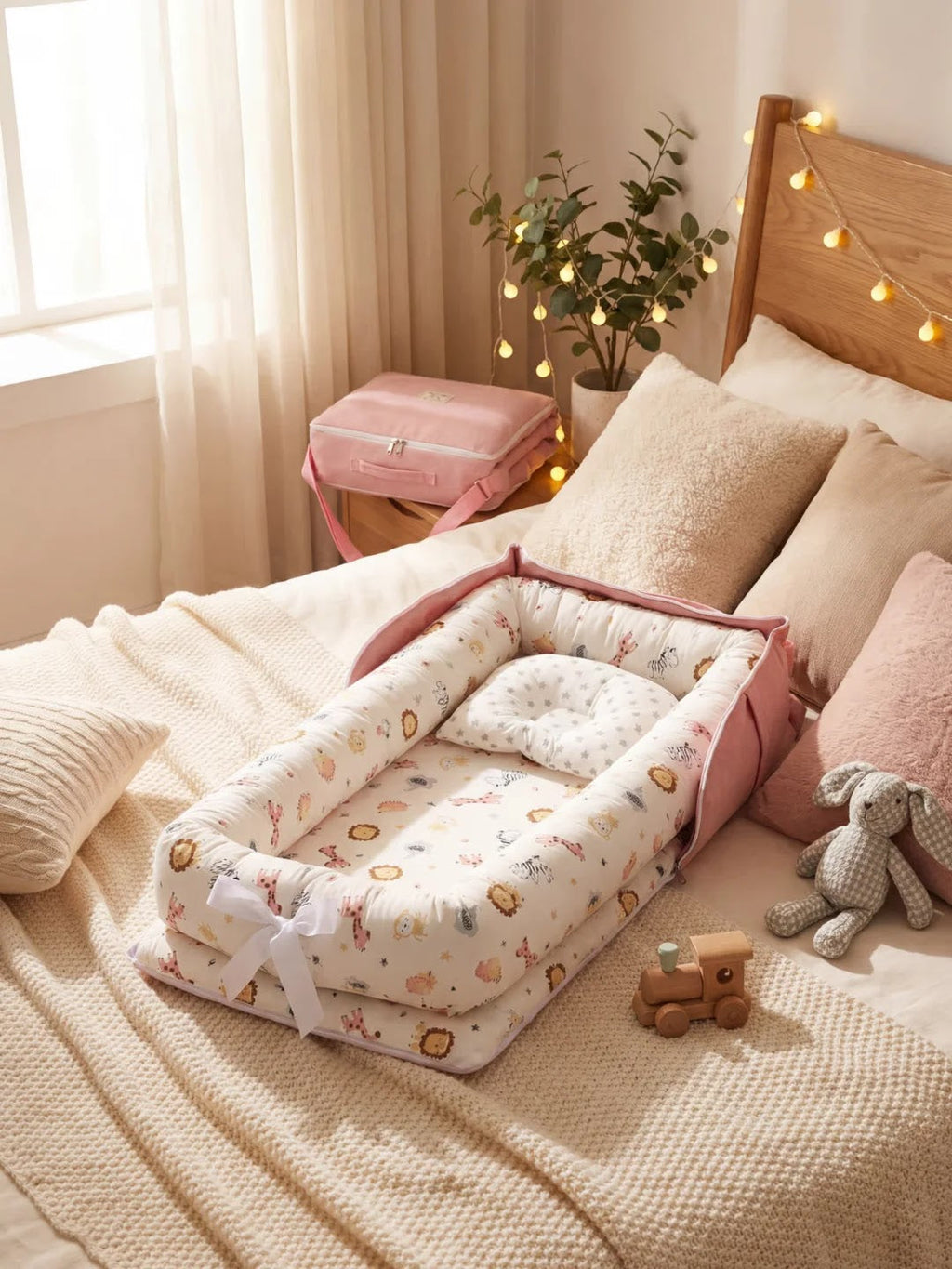 Animal Softness Baby Bed Bumper Cozy Sleep Guard For Peaceful Nights