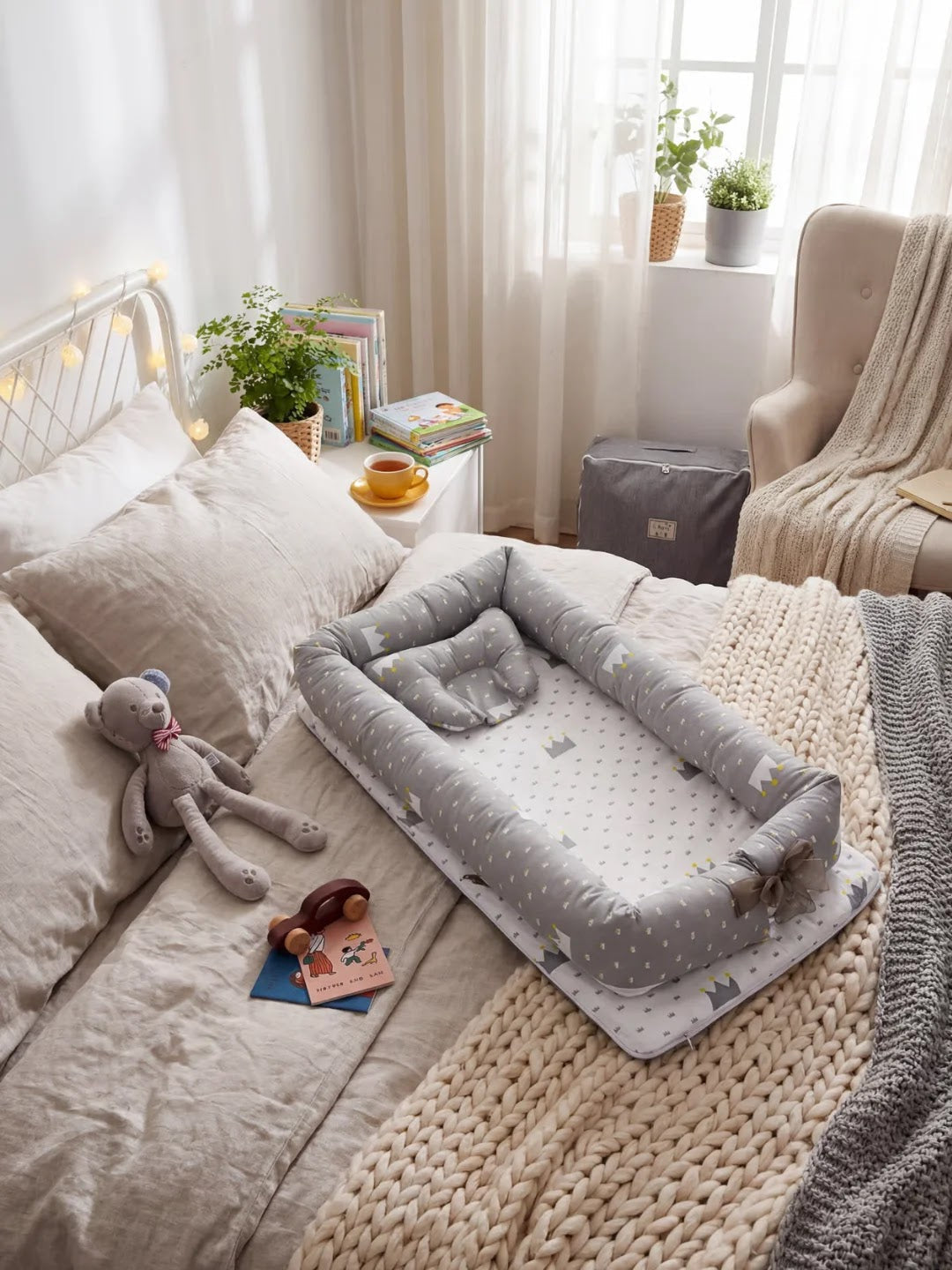 Animal Softness Baby Bed Bumper Cozy Sleep Guard For Peaceful Nights
