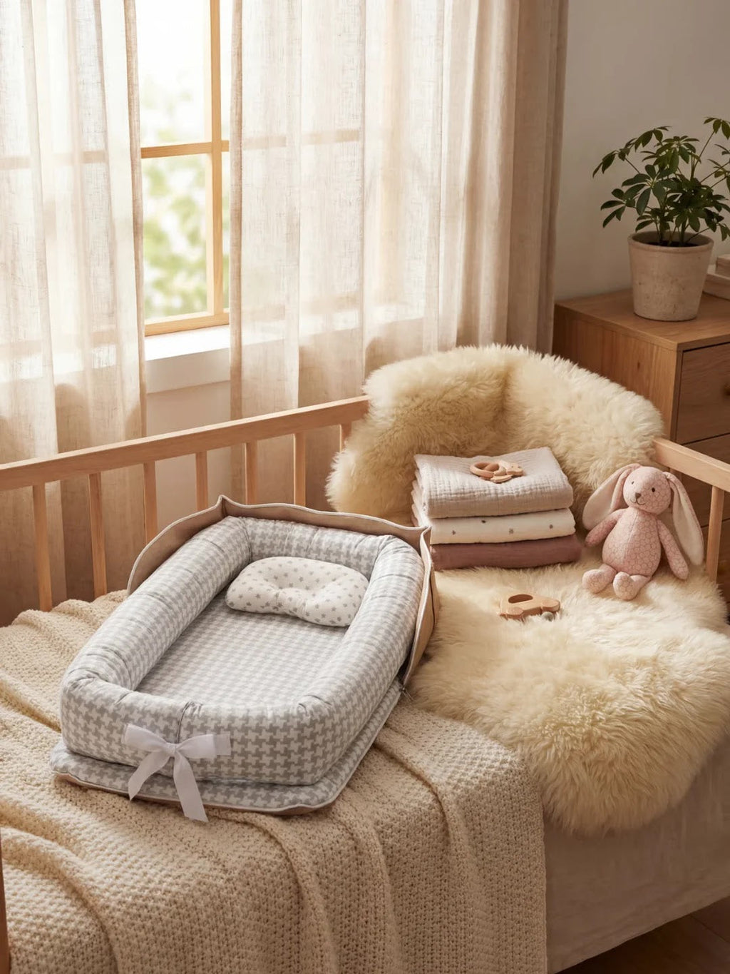 Animal Softness Baby Bed Bumper Cozy Sleep Guard For Peaceful Nights