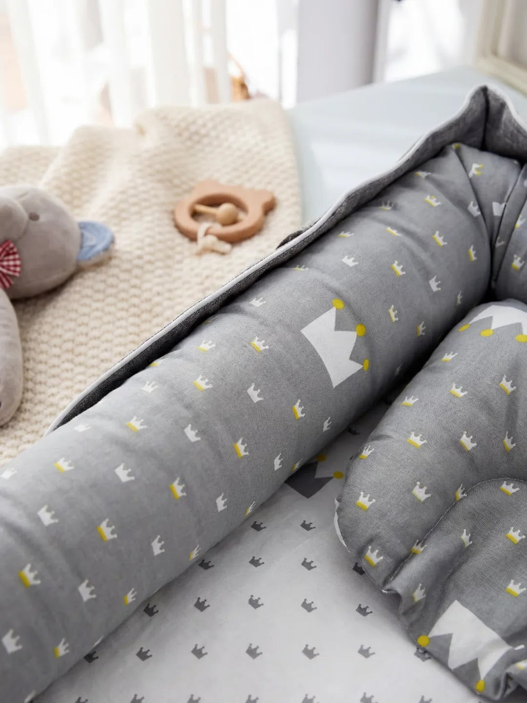 Animal Softness Baby Bed Bumper Cozy Sleep Guard For Peaceful Nights