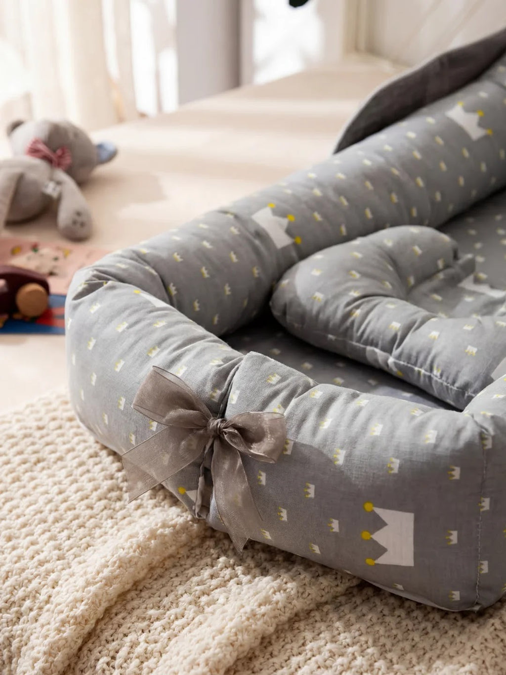 Animal Softness Baby Bed Bumper Cozy Sleep Guard For Peaceful Nights