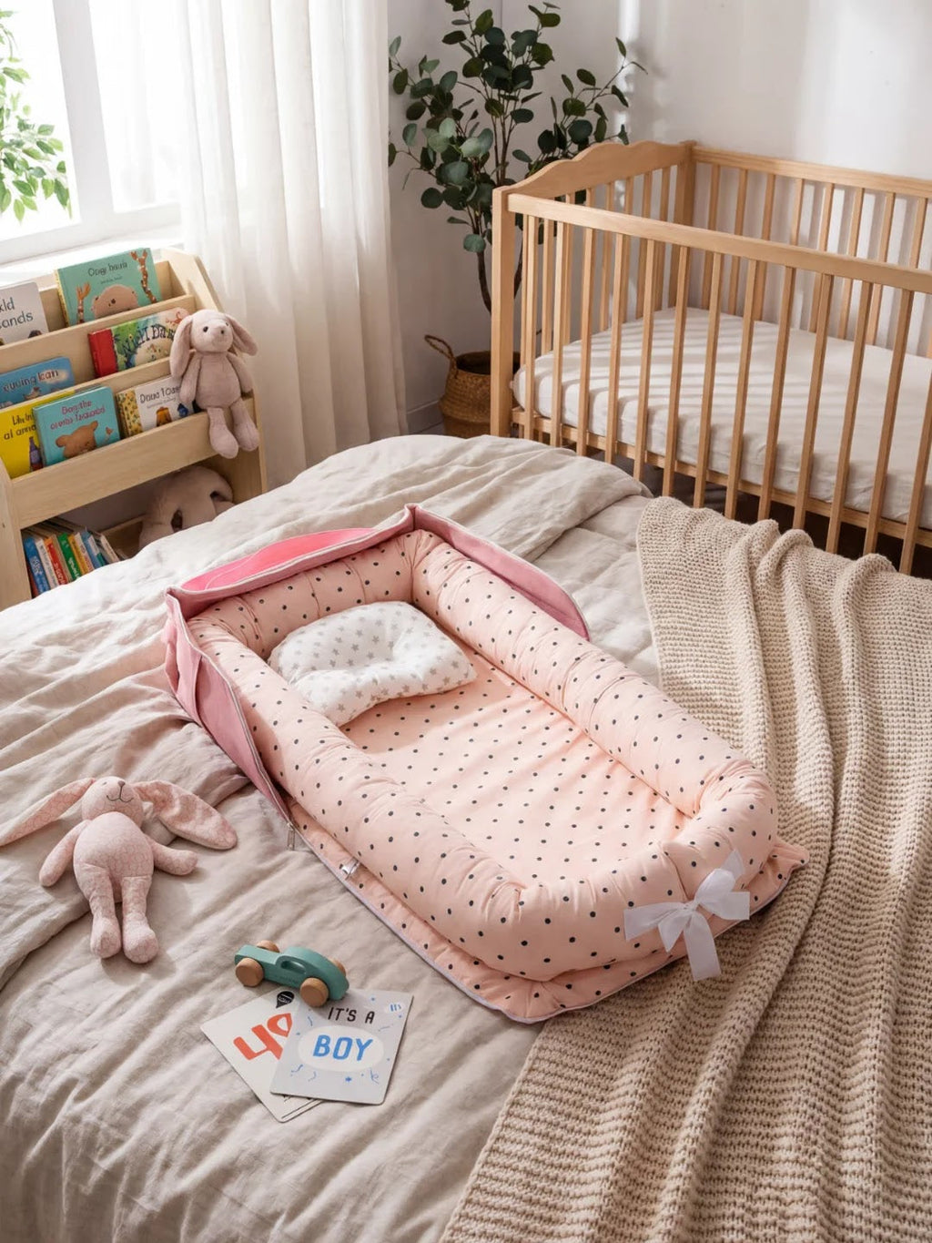 Animal Softness Baby Bed Bumper Cozy Sleep Guard For Peaceful Nights
