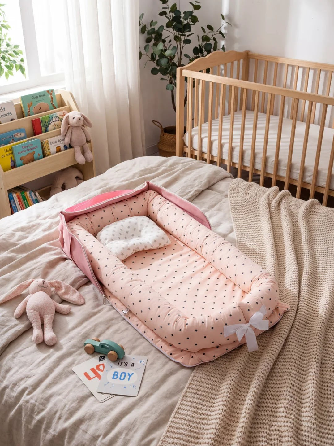 Animal Softness Baby Bed Bumper Cozy Sleep Guard For Peaceful Nights