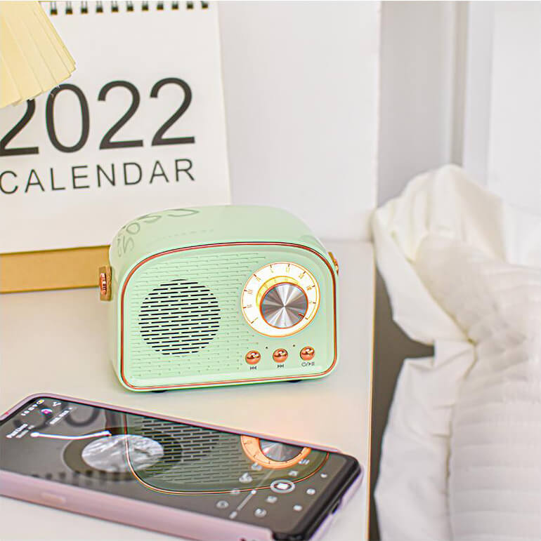 Bluetooth Speaker Retro Wireless Portable Radio