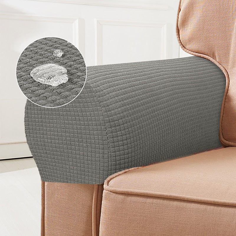 Stretch Armrest Covers – Spandex Covers for Chairs & Armchairs, Set of 2, Bordeaux
