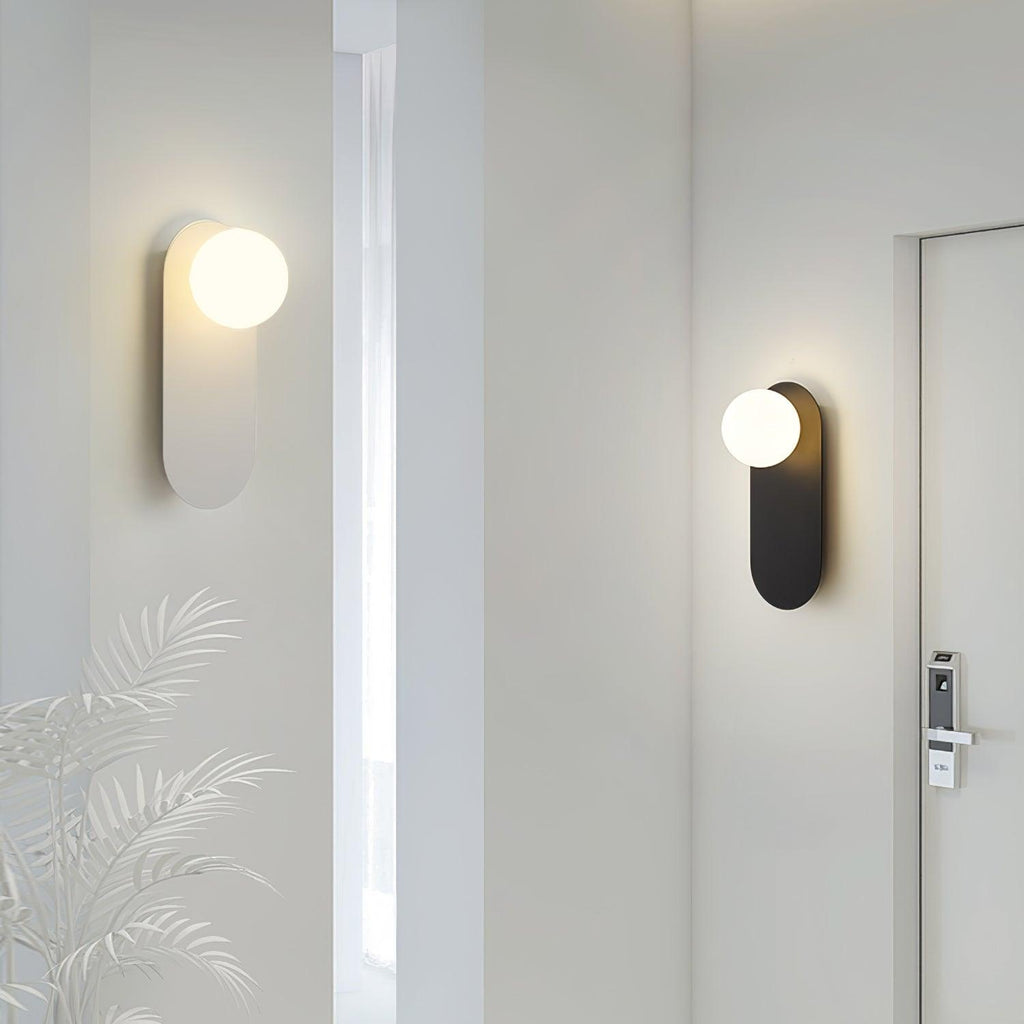 Aurel Flad Bund Globus Væglampe Moderne Rundt Lysarmatur