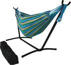 Amaca per Due con Supporto in Tela Premium per Relax all'Aperto