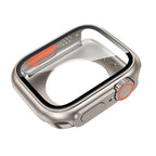 Rovelo Metal Ultra pouzdro s taktickým fluoro pryžovým páskem pro Apple Watch 9 8 7 6 5 4 SE