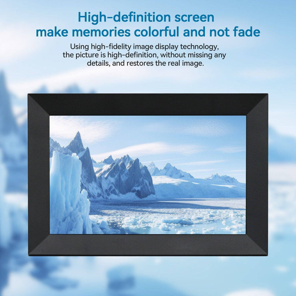 Cornice fotografica WiFi da 10,1 pollici con display touch 1080p per famiglie