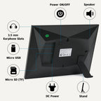 Cornice fotografica WiFi da 10,1 pollici con display touch 1080p per famiglie