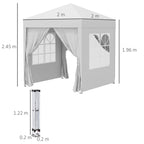 Gazebo Pop Up Tenda Portatile da Esterno per Raduni in Giardino