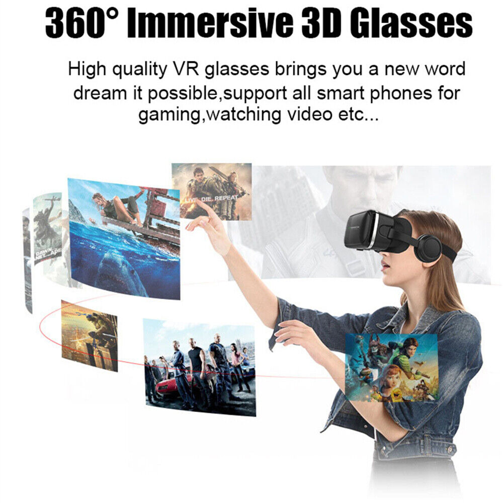 Okostelefon 360 fokos VR szemüveg Bluetooth távirányítóval játékosoknak