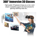 Okostelefon 360 fokos VR szemüveg Bluetooth távirányítóval játékosoknak
