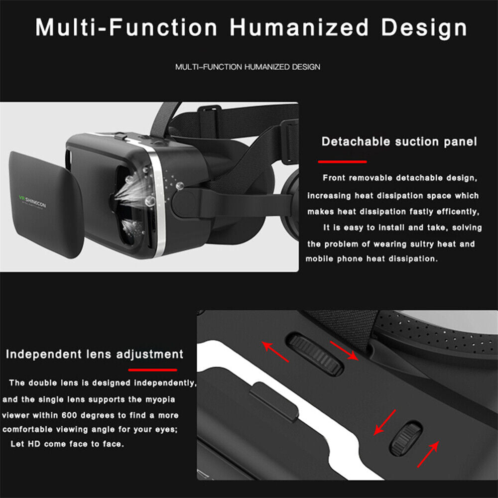 Okostelefon 360 fokos VR szemüveg Bluetooth távirányítóval játékosoknak