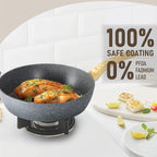 12-Piece Granite-Coated Nonstick Cookware Set for Cooks