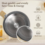 12-Piece Granite-Coated Nonstick Cookware Set for Cooks