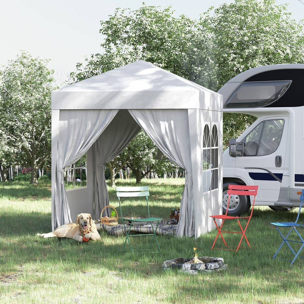 Gazebo Pop Up Tenda Portatile da Esterno per Raduni in Giardino
