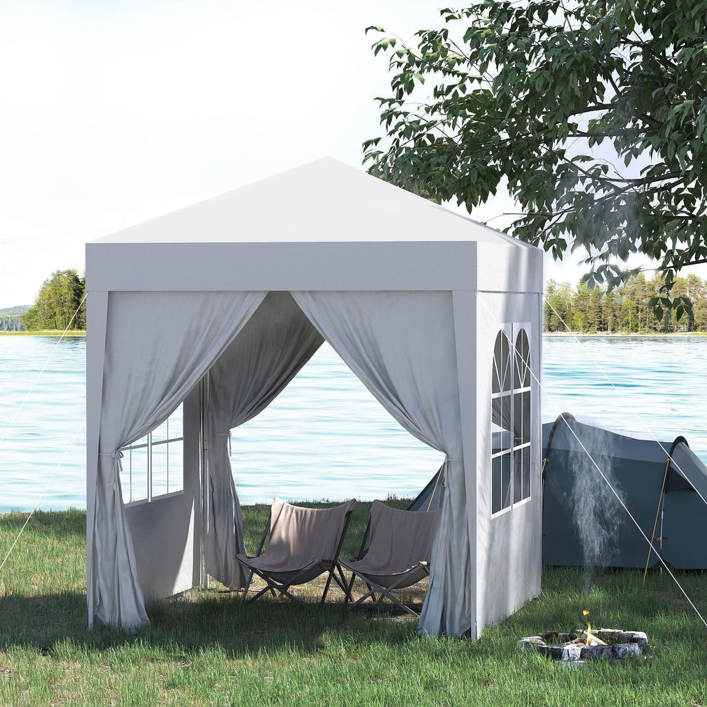 Gazebo Pop Up Tenda Portatile da Esterno per Raduni in Giardino