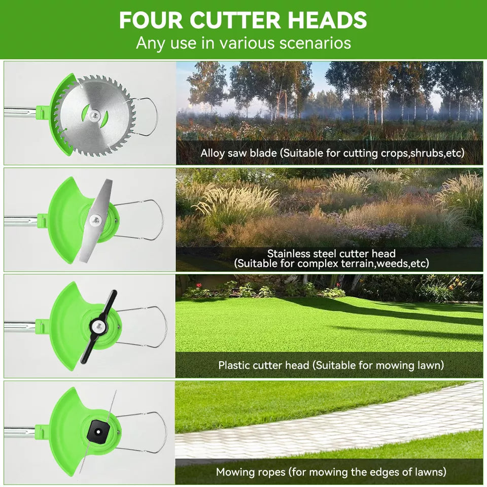 VerdaPro 24V コードレスストリングトリマー 18,000 RPM付き