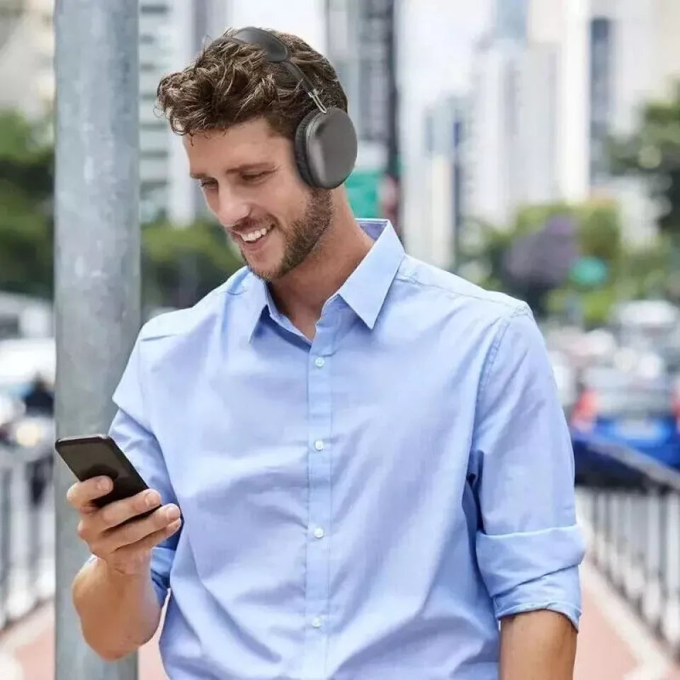 Fon Kepala Bluetooth Quellix Audio Over Ear Dengan Bunyi HiFi Dan Keselesaan ANC Fit