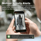 Averra 1080P Wi‑Fi strømming USB veggladerkamera med bevegelsesaktivert opptak