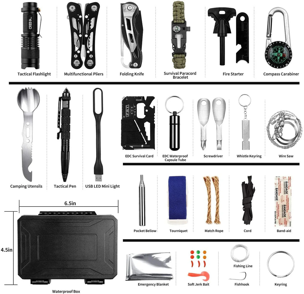 Kit di emergenza 60 in 1 per panico da disastro: sii pronto in pochi secondi