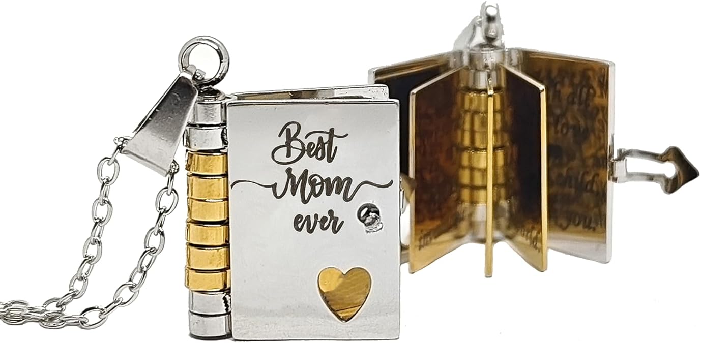 Memory Book Hanger Necklace – Symbolic Jewelry with Loving Message
