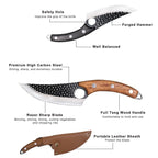 Coltello da disosso serbo forgiato a mano da 6 pollici per chef