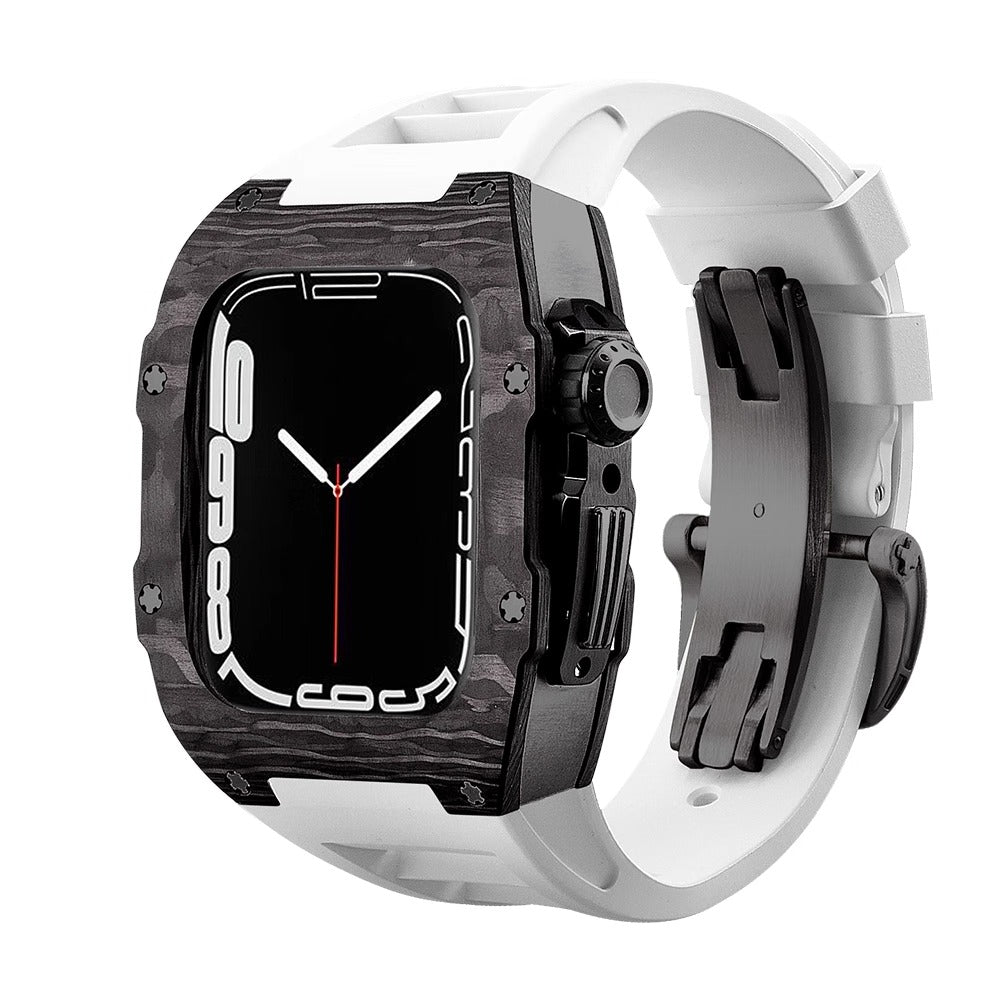 Seria Aurex 9009 | Carcasă din fibră de carbon pentru Apple Watch | Petprovac