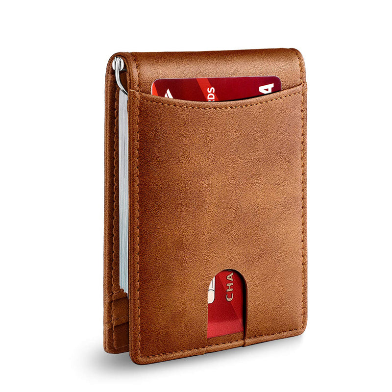 Genuine Leather Theft Protection Card Holder