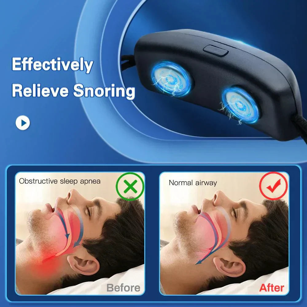מכשיר לביש EMS להפחתת נחירות SlumberGuard ללילות שקטים וימים רעננים