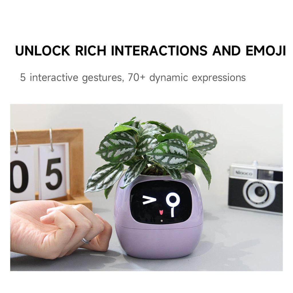 Ivy Gesture Activated Smart Plant Pot Companion With Alexa