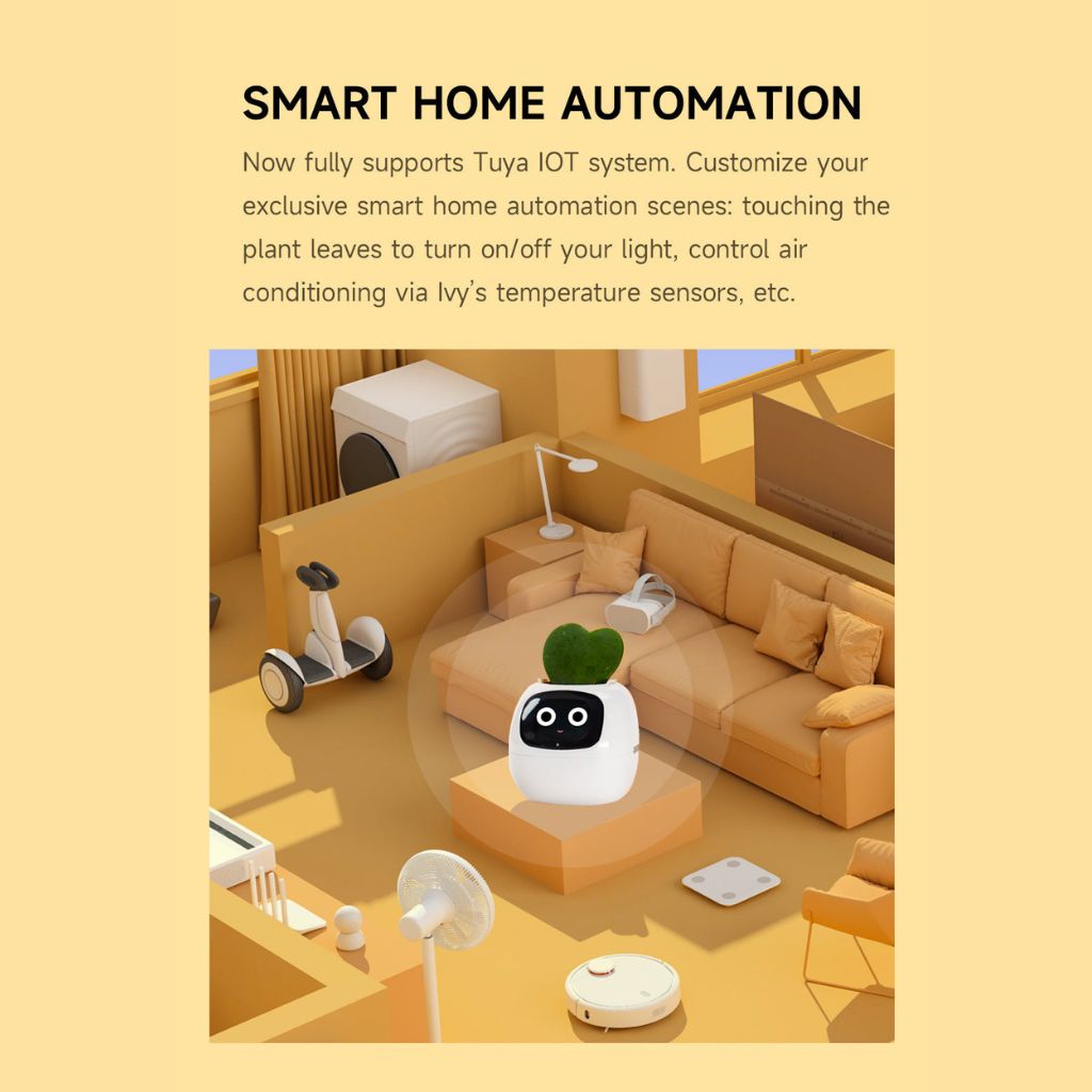 LeafNova Smart Plante med 70 animationer og Alexa-forbindelse