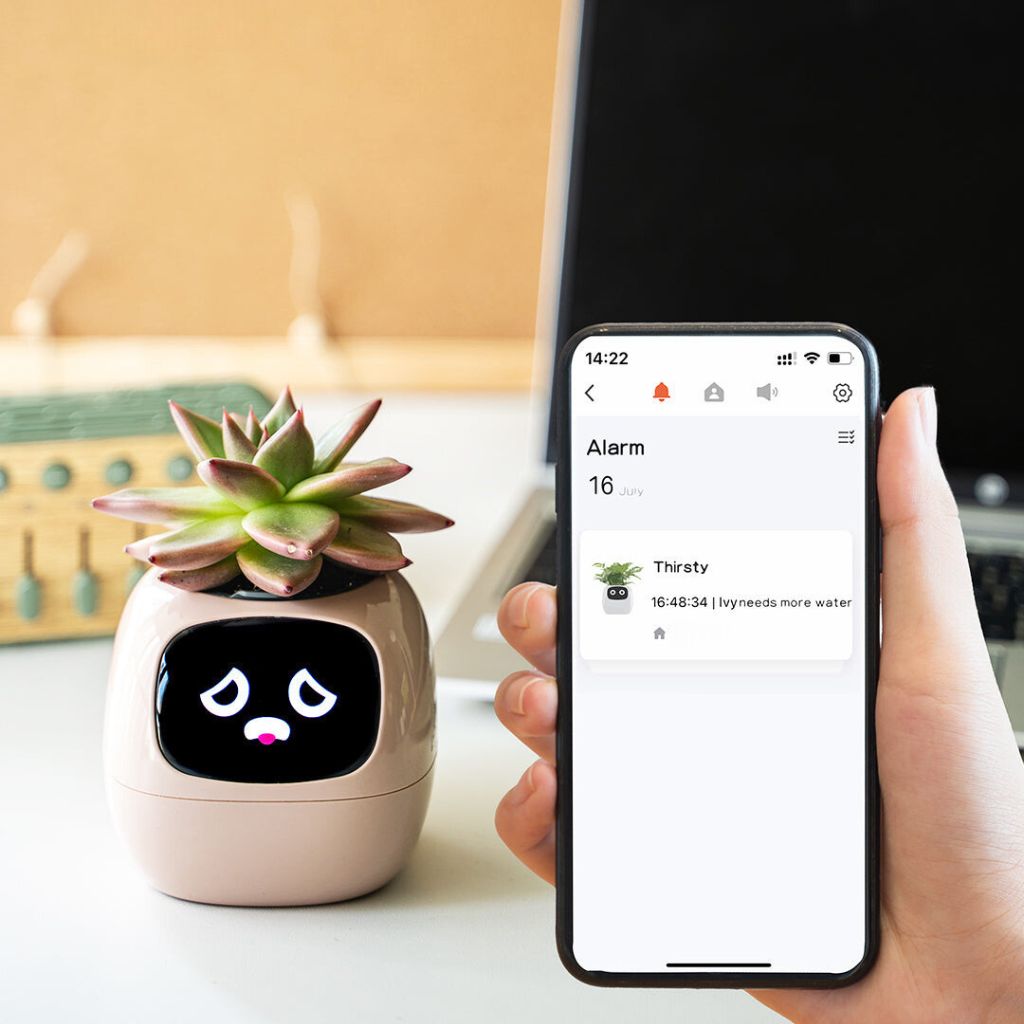 Ivy Gesture Activated Smart Plant Pot Companion With Alexa